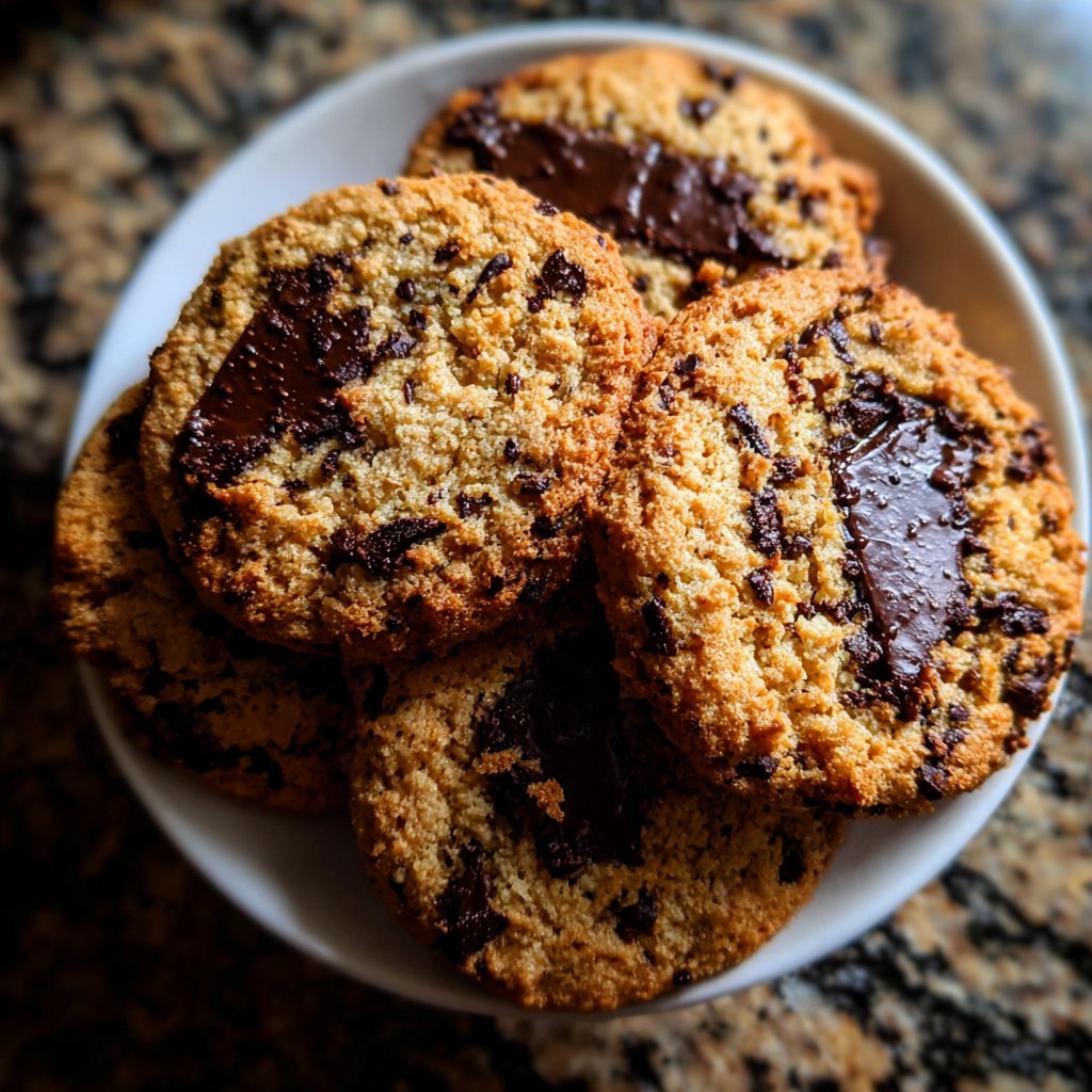 Cookies mit dunkler Schokolade