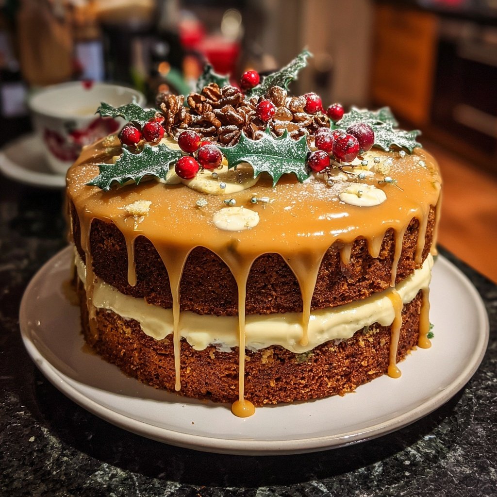 Dripcake-Weihnachtstorte