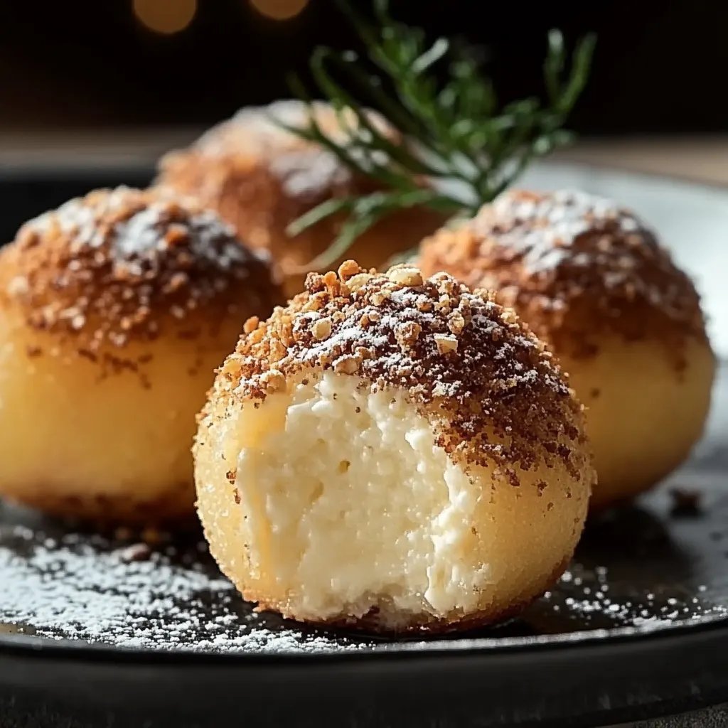 Schnelle Käsekuchen-Kugeln