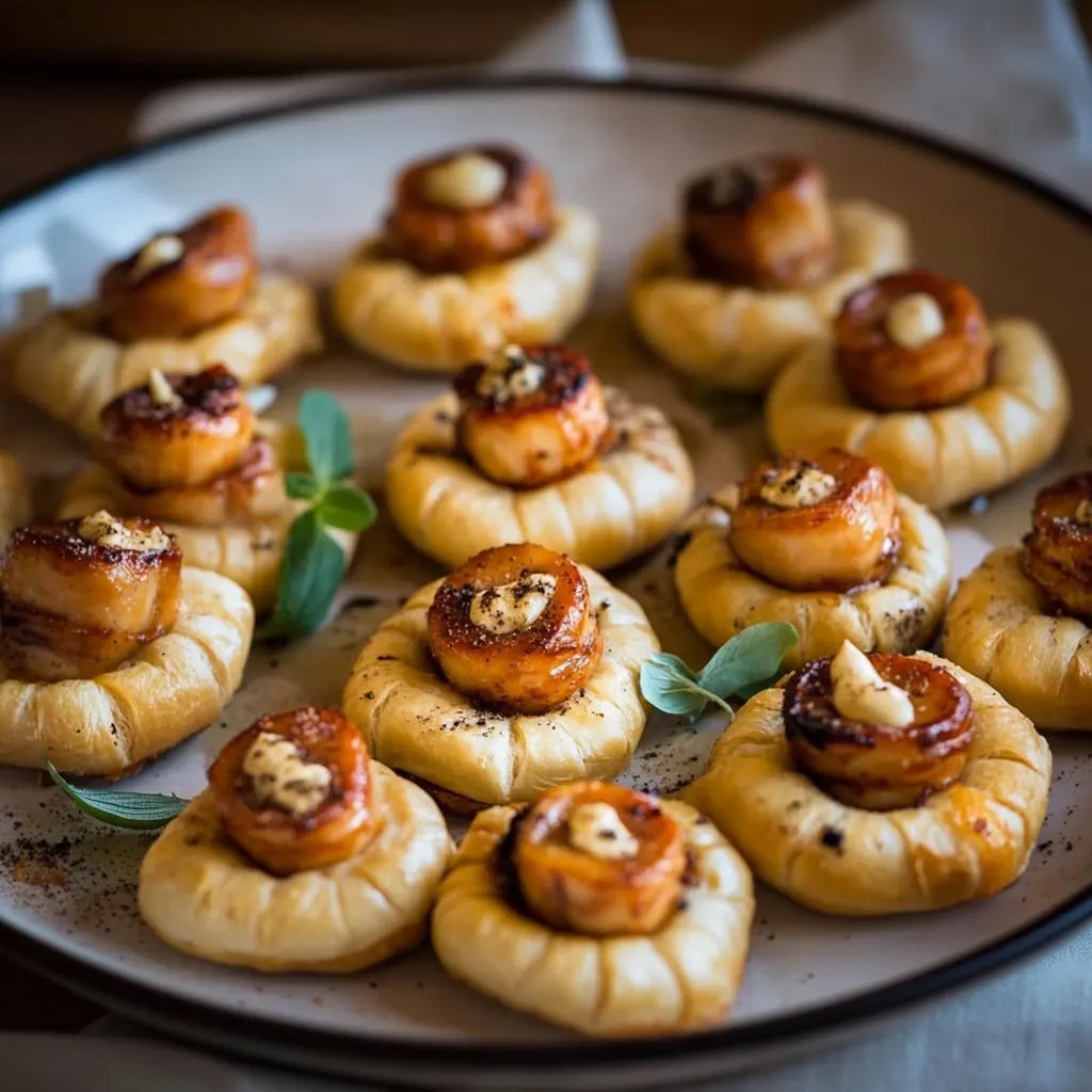 Blätterteig-Würstchen-Mumien