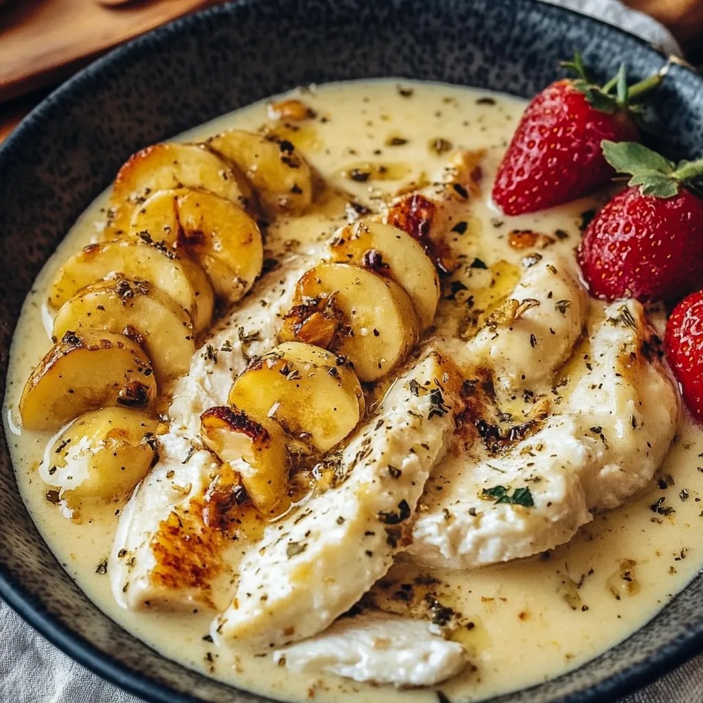 Cremige Honig-Senf-Hähnchenpfanne mit Sahne