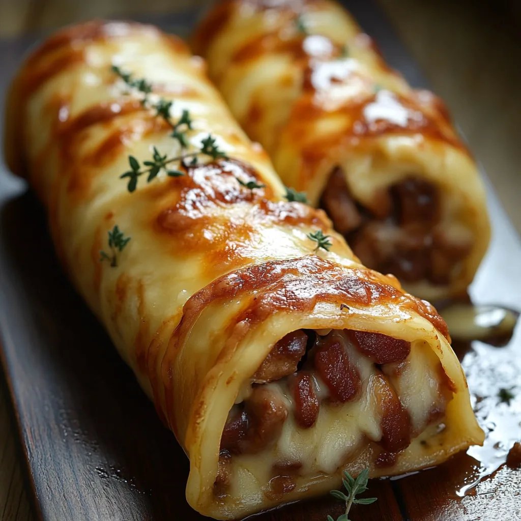 Hackfleisch-Käse-Rolle