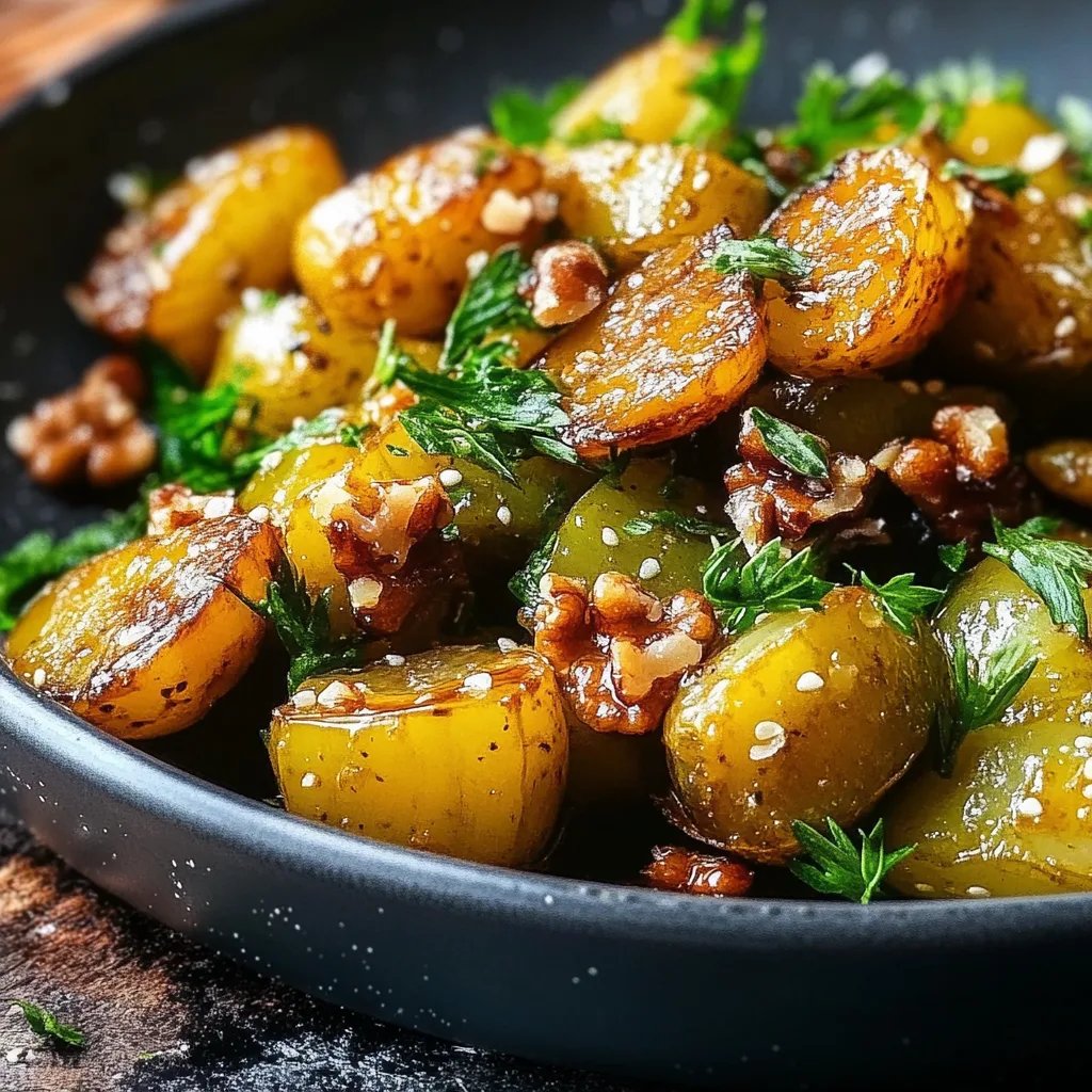 Karamellisierter Honig-Senf Rosenkohl