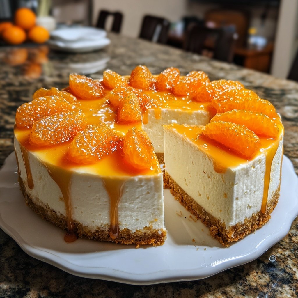 Käse-Sahne-Torte mit Mandarinen