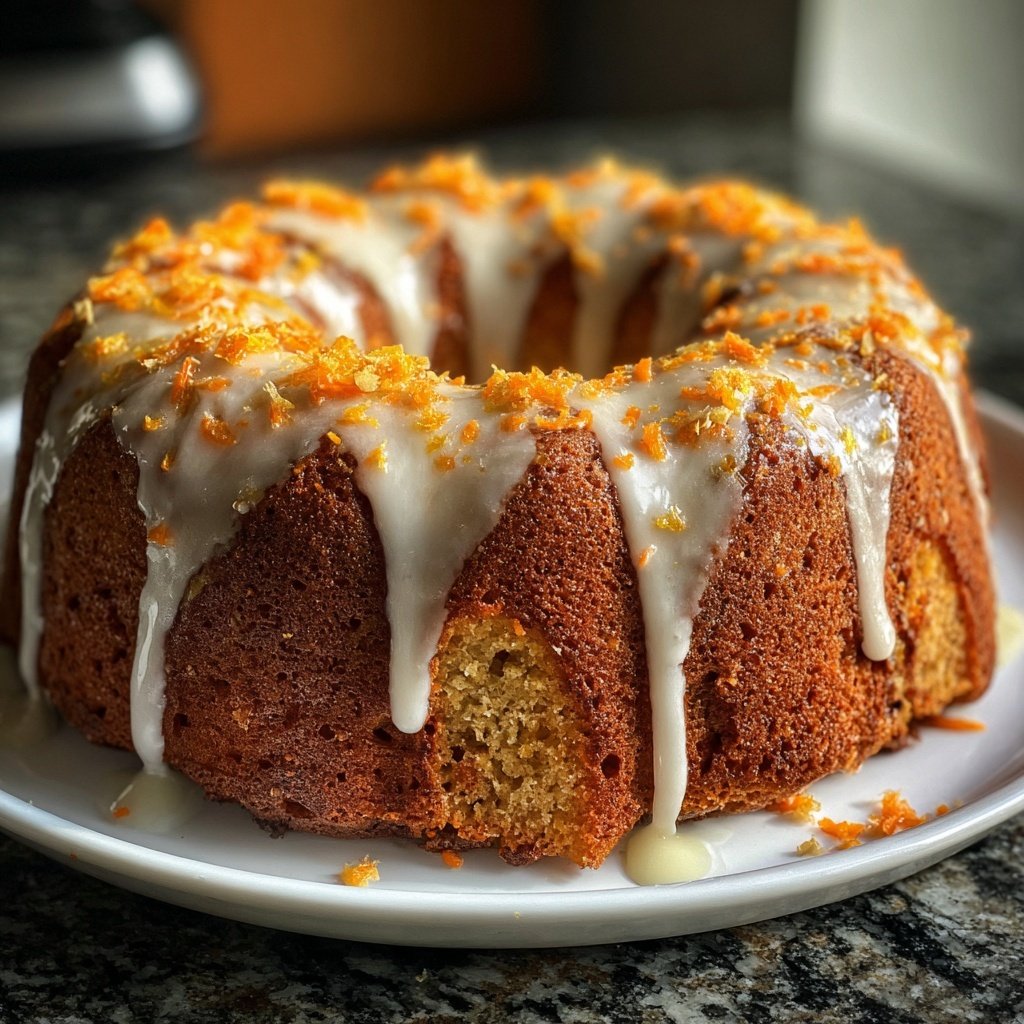 Karottenkuchen Mit Zitronenglasur