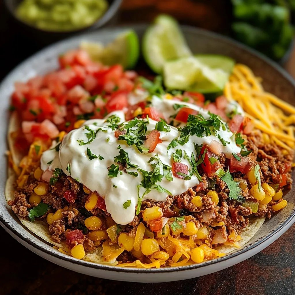 Einfache Taco-Reisschüssel