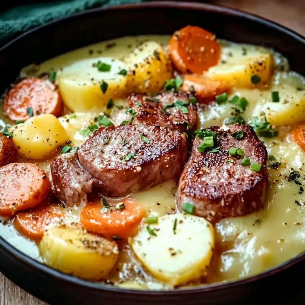 Kohlrabieintopf mit Cabanossi