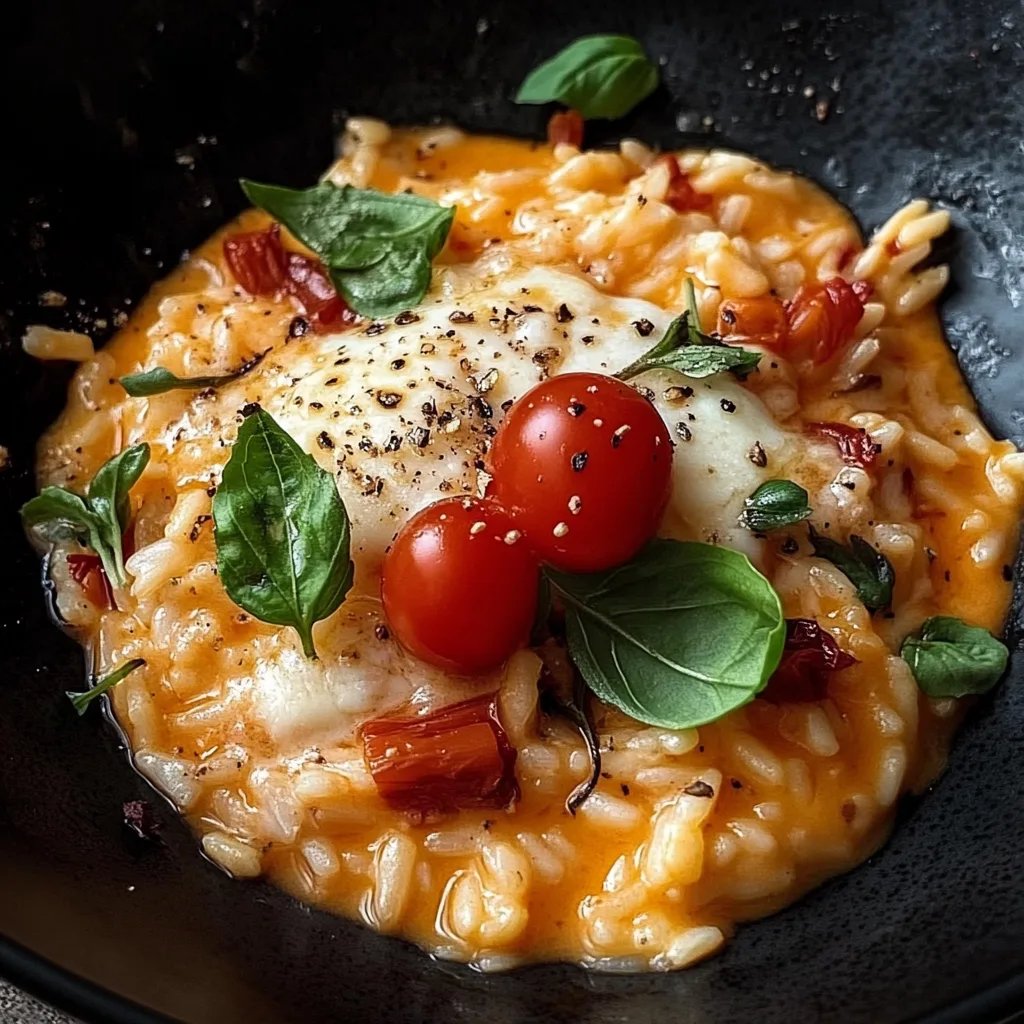 Cremiges Tomatenrisotto