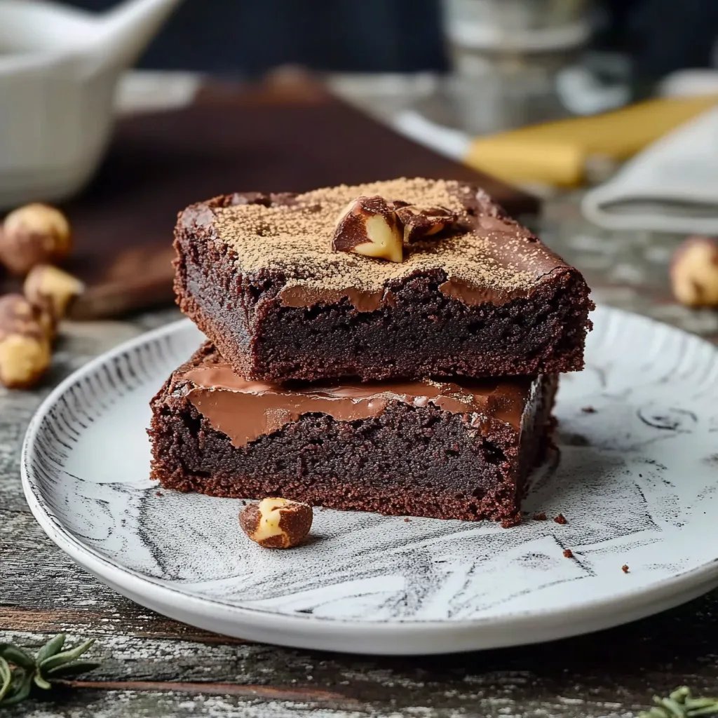 Herrlich schokoladige SPEKULATIUS BROWNIES mit crunchy Spekulatius
