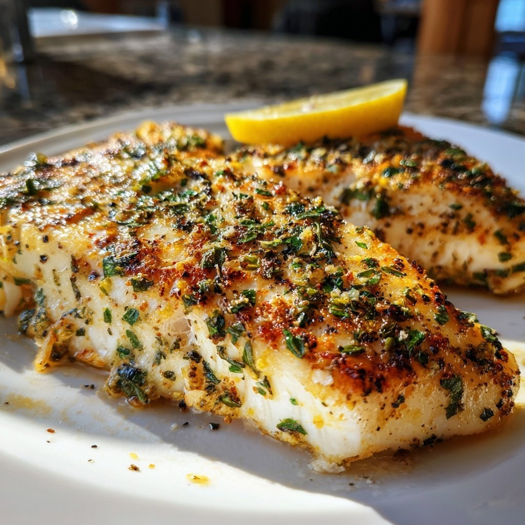 Gesund & Leicht Zitronen-Gegrillter Fisch