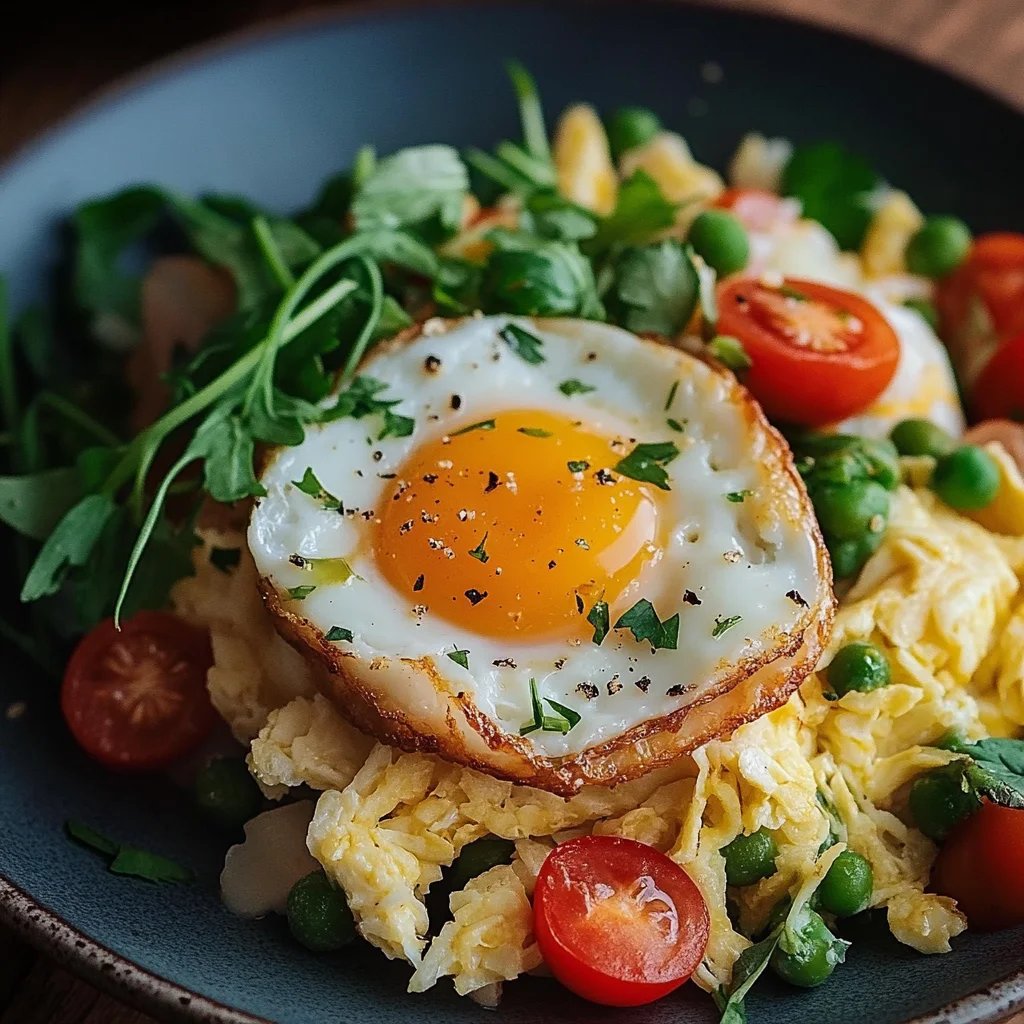 Gebratener Eierreis mit Gemüse