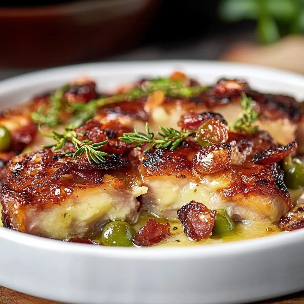 Rosenkohl-Auflauf mit Schinken