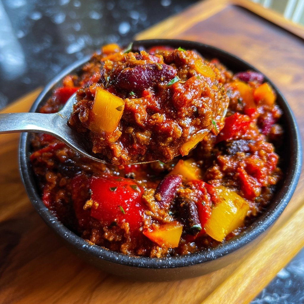 Chili sin Carne mit Paprika