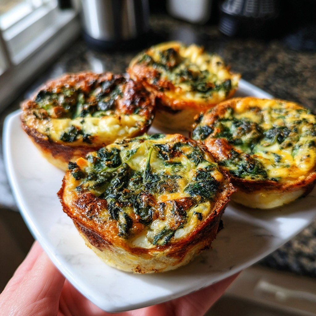 Mini-Quiches mit Spinat