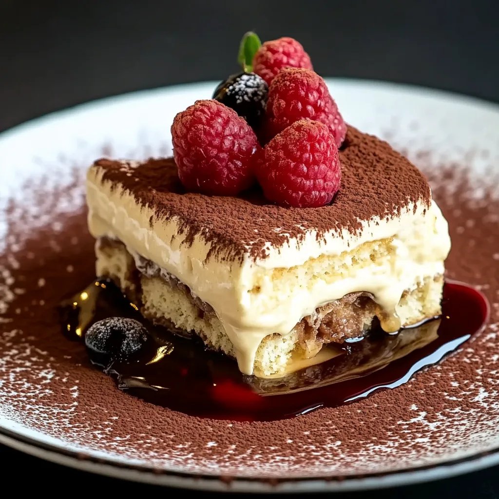 Spekulatius-Tiramisu mit würzigem Kirschkompott