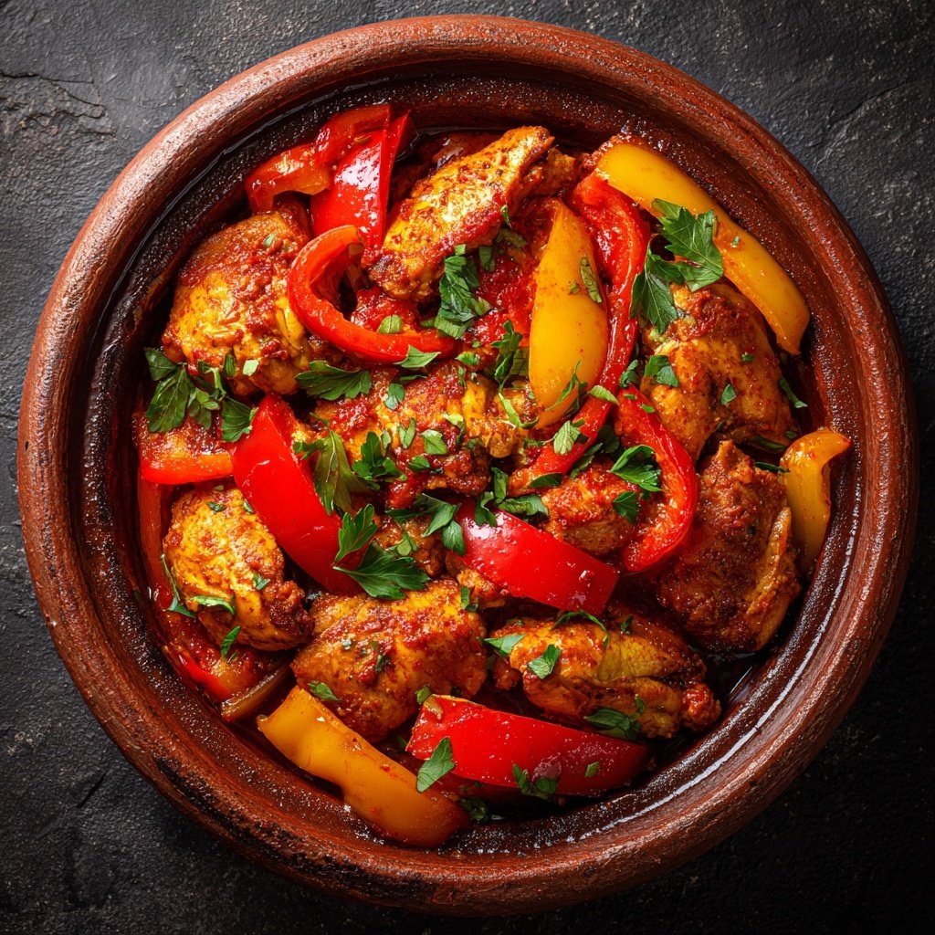 Internationale Küche Marokkanisches Hähnchen-Tagine