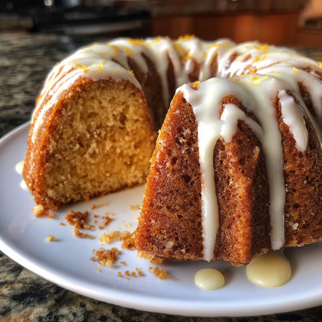 Zitronenkuchen mit Orangen-Zitronen-Mix