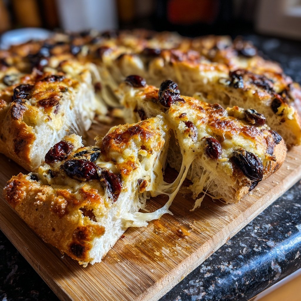 Zupfbrot Mit Oliven Und Käse