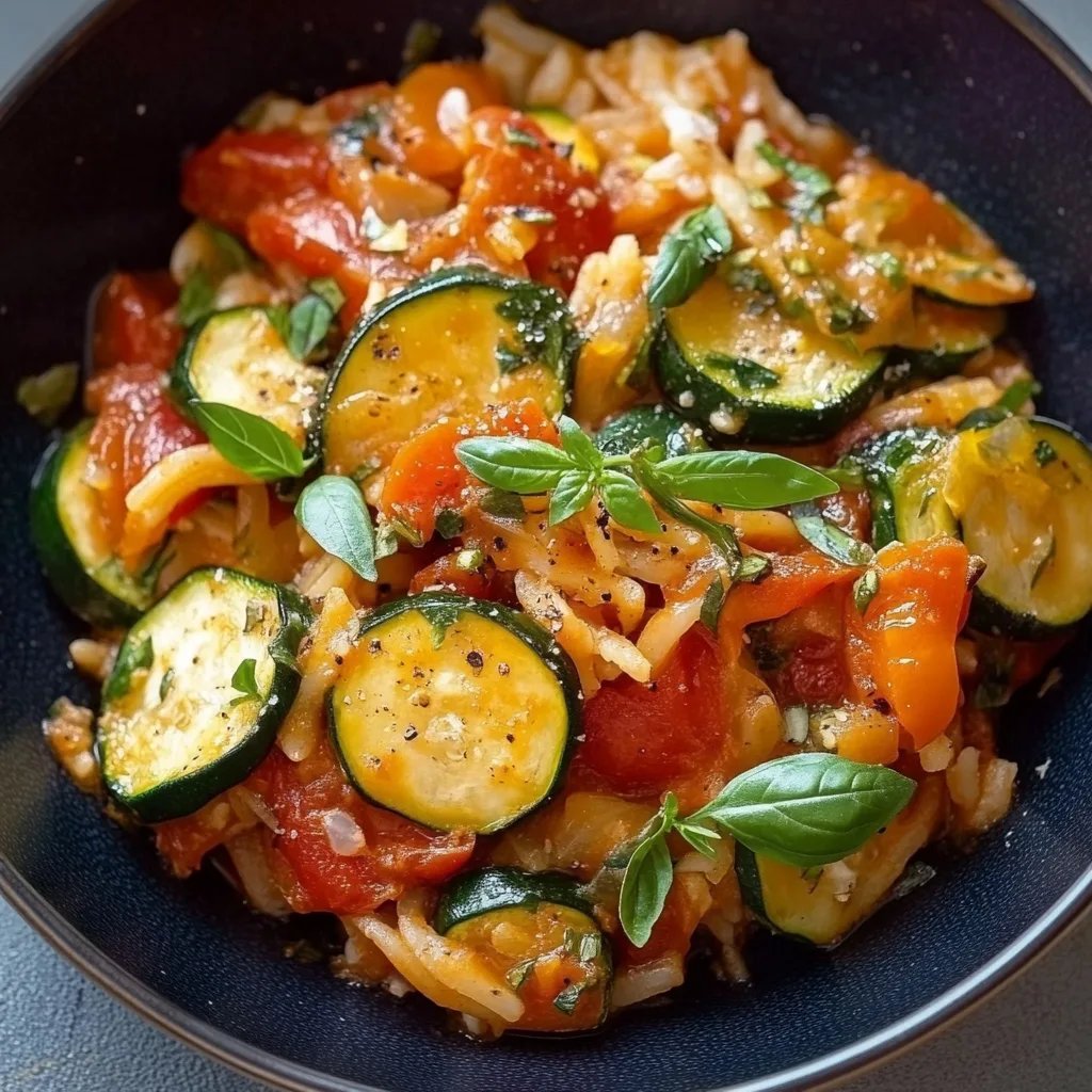 Zucchini-Tomaten-Reis