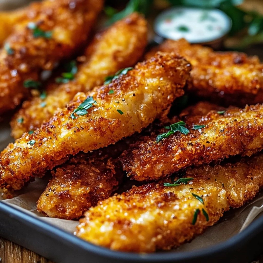 Knusprige, hausgemachte Chicken Tenders