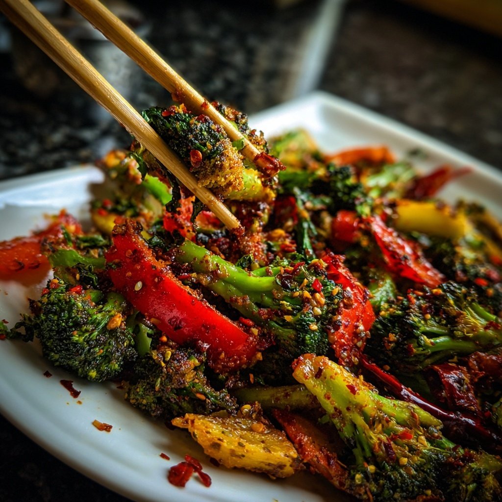 Asiatische Gemüsepfanne mit Chili