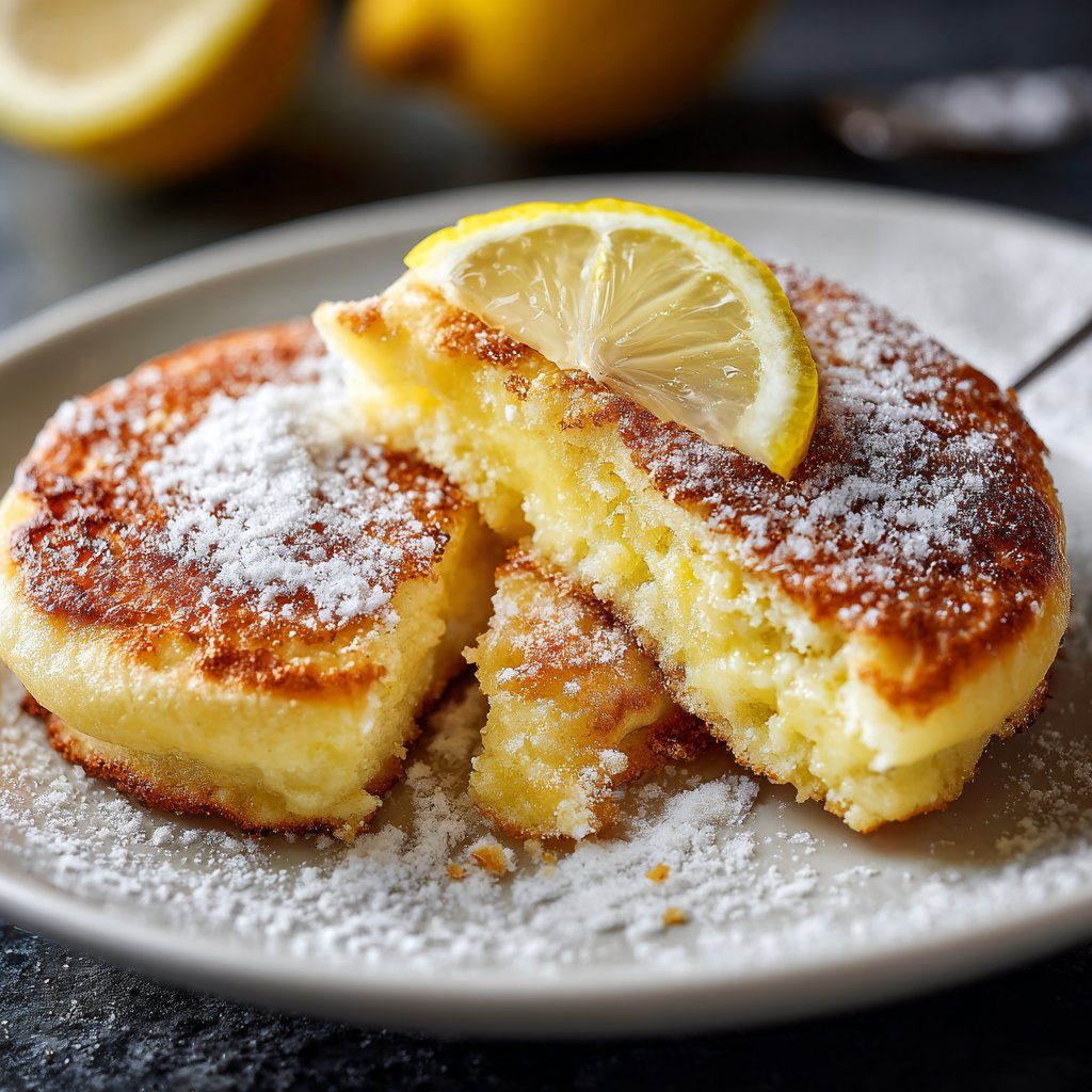 Pfannkuchen mit Zitronenzucker