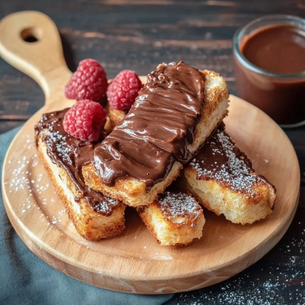 Unwiderstehliche Nutella-French-Toast-Röllchen
