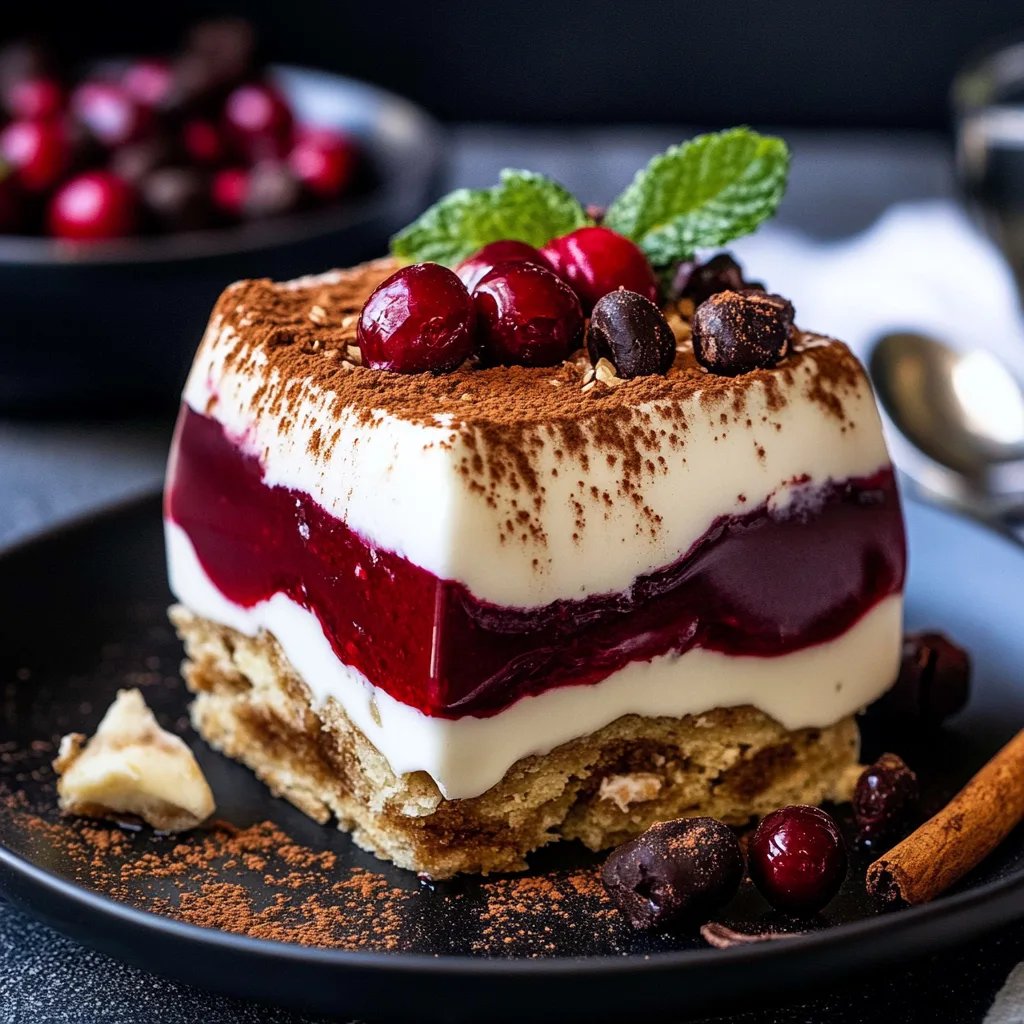 Weihnachtliches Spekulatius-Kirsch-Tiramisu