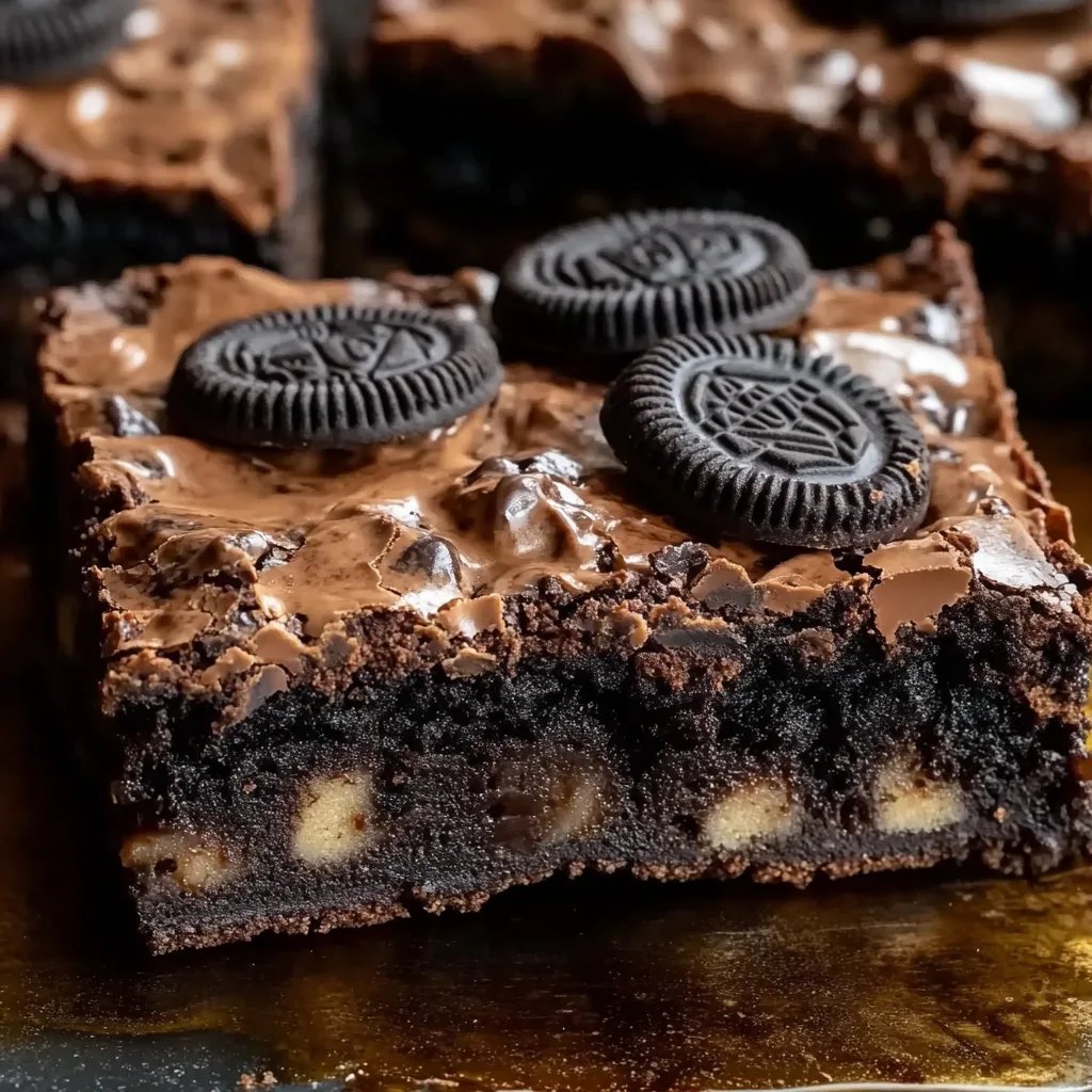 Fudgy Oreo-Brownies