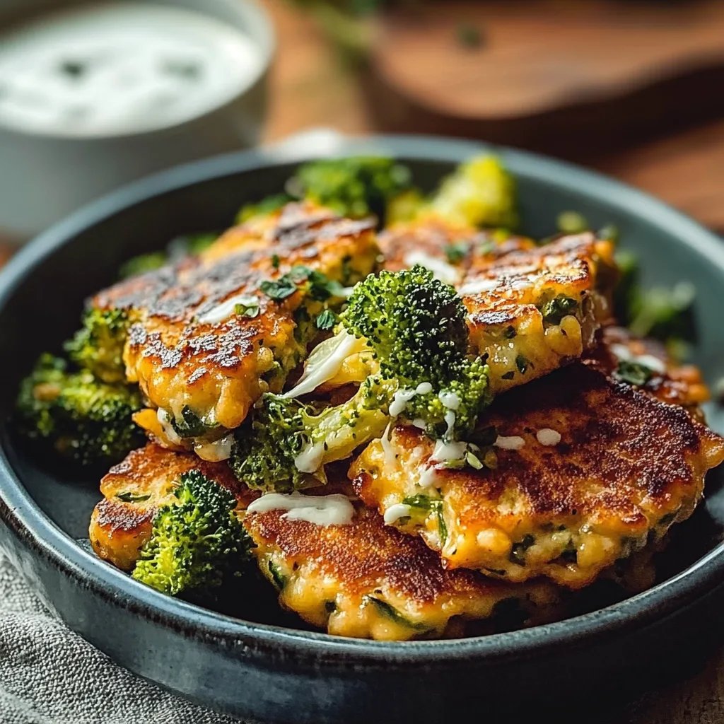 Brokkoli-Käse-Puffer